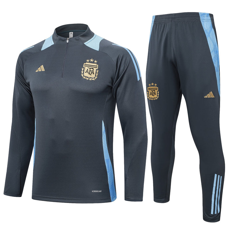 Conjunto Agasalho Treino Argentina 24/25 - Cinza