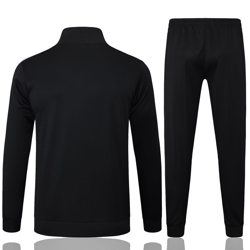 Conjunto Agasalho Treino Manchester United 24/25 - Preto e Vermelho