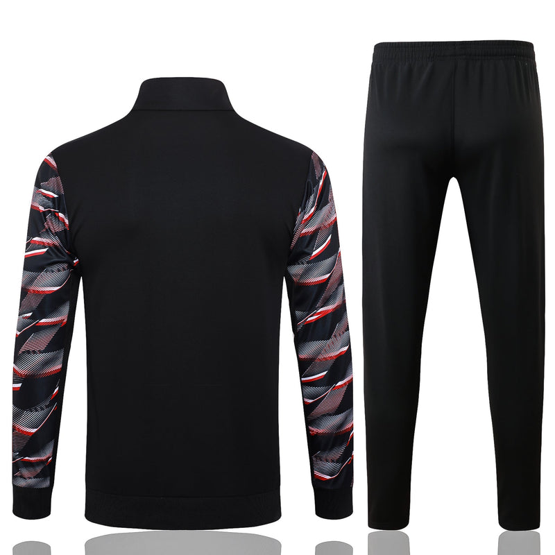 Conjunto Agasalho Treino São Paulo 24/25 - Preto e Vermelho