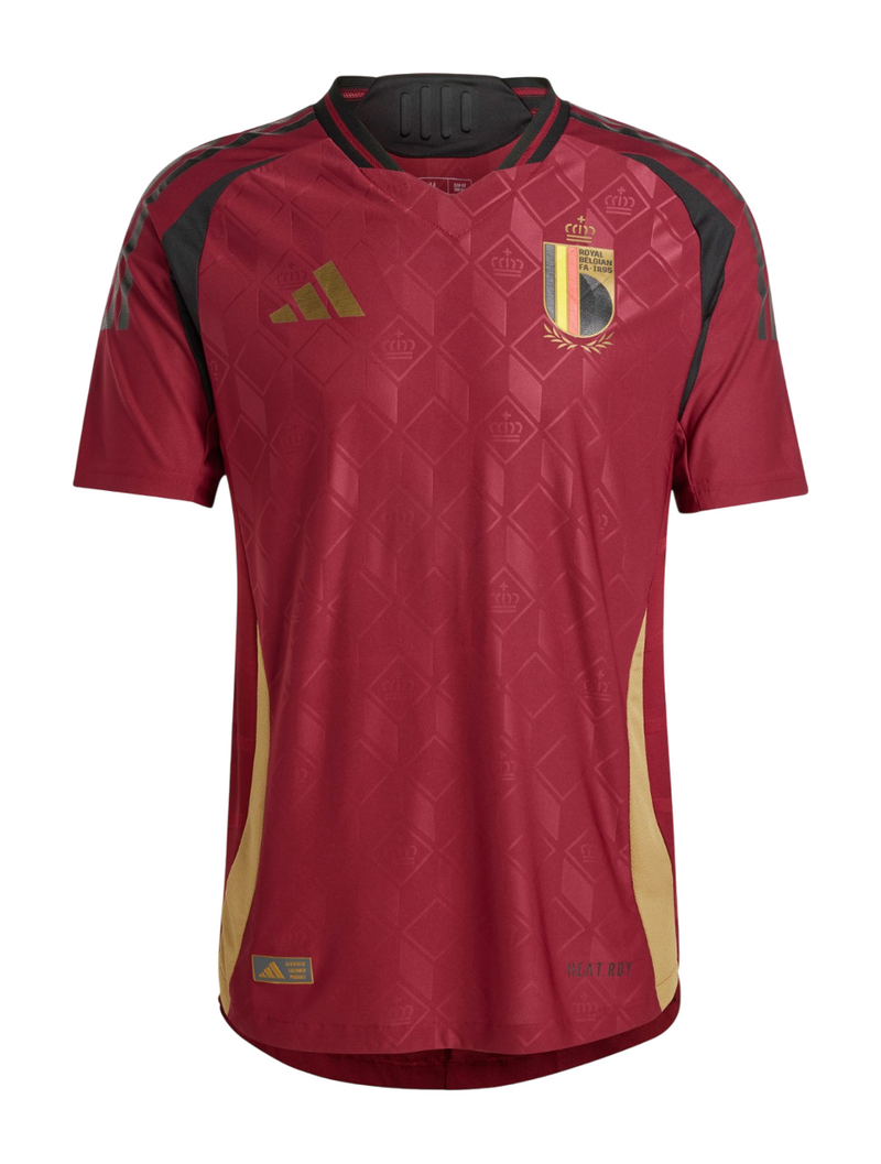 Camisa Bélgica I 24/25 - Torcedor Adidas Masculina - Bordô