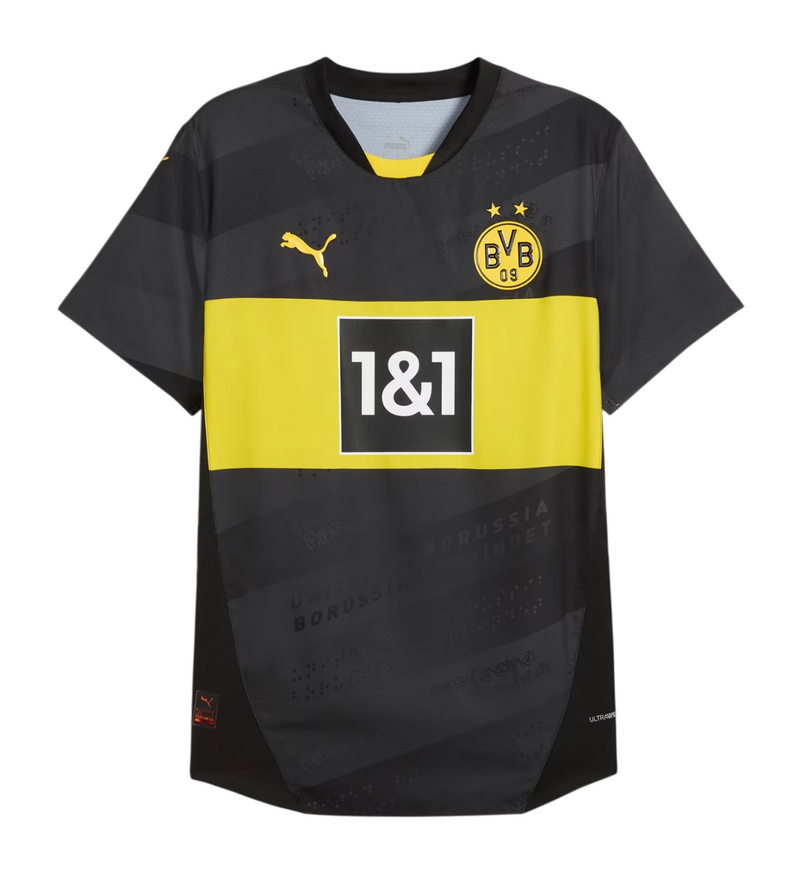 Camisa Borussia Dortmund II 24/25 - Torcedor Puma Masculina - Preto e Amarelo
