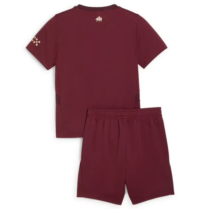 Kit Infantil Manchester City III 24/25 – Vinho