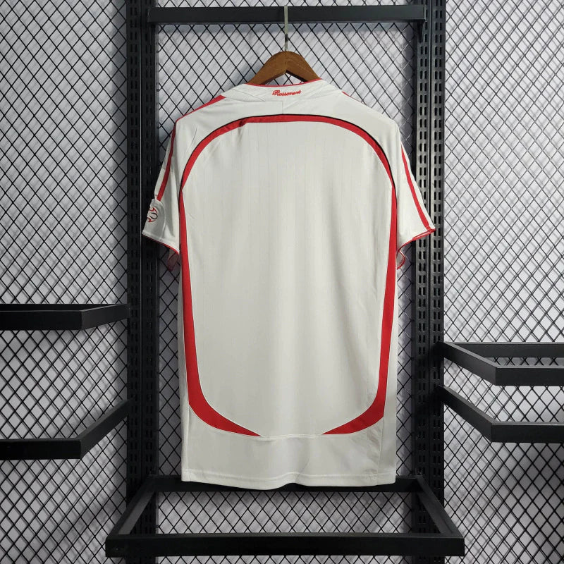 Camisa Milan II 2006/2007 Adidas Torcedor - Branco - Retrô