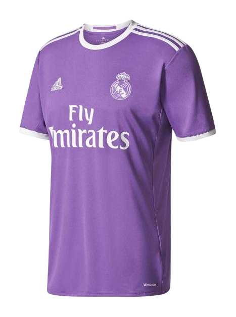 Camisa Real Madrid II 2016/2017 - Adidas - Roxa - Retrô