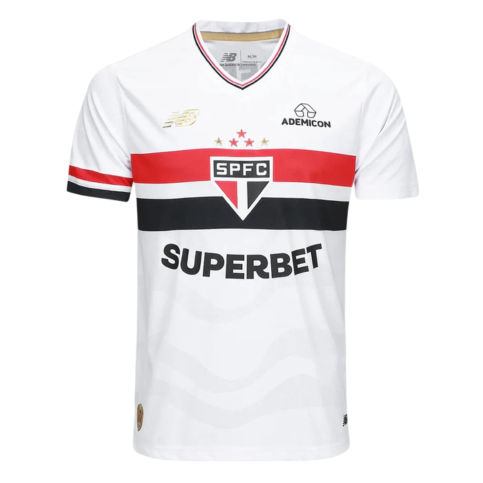 Camisa São Paulo I 25/26 - Branca e Vermelha