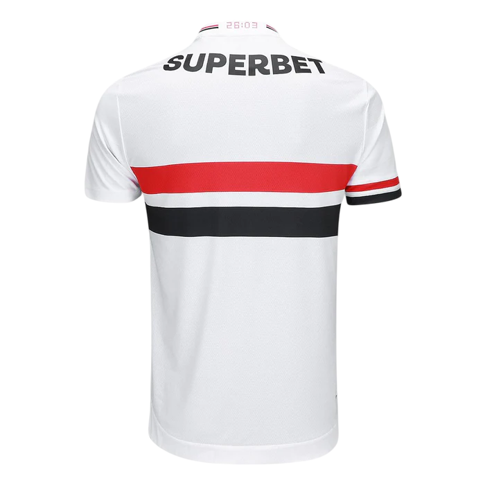 Camisa São Paulo I 25/26 - Branca e Vermelha