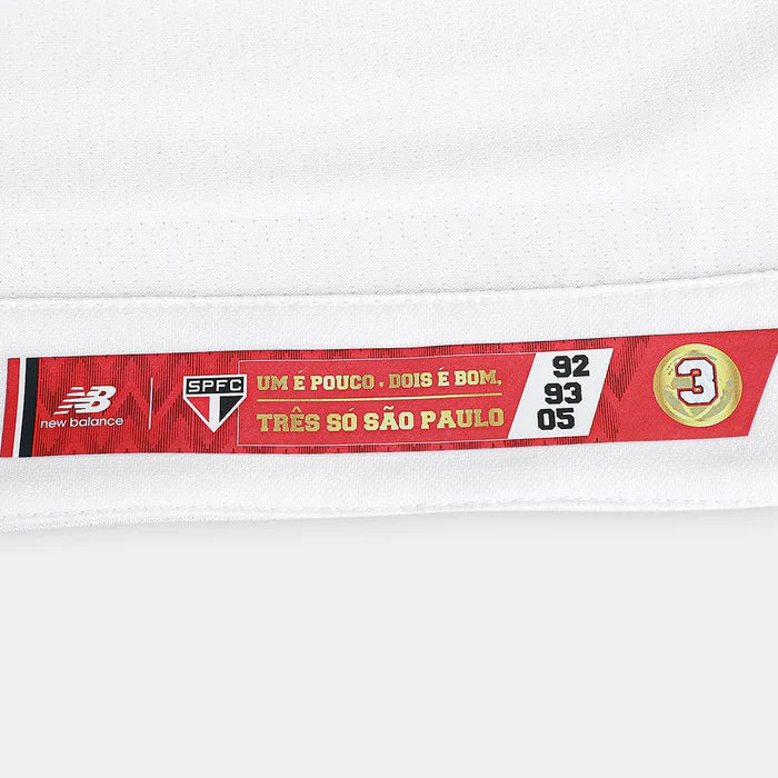 Camisa São Paulo I 25/26 - Branca e Vermelha
