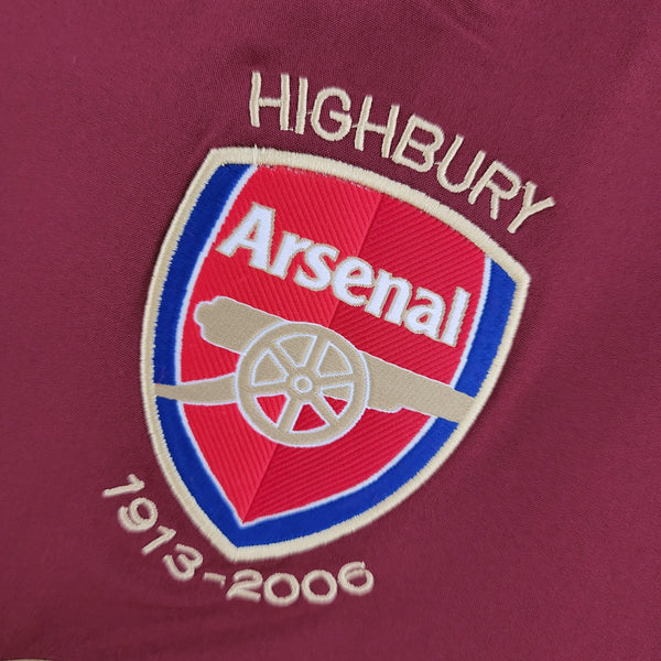 Camisa Retrô Arsenal I 2005/2006 Manga Longa - Retrô - Vinho