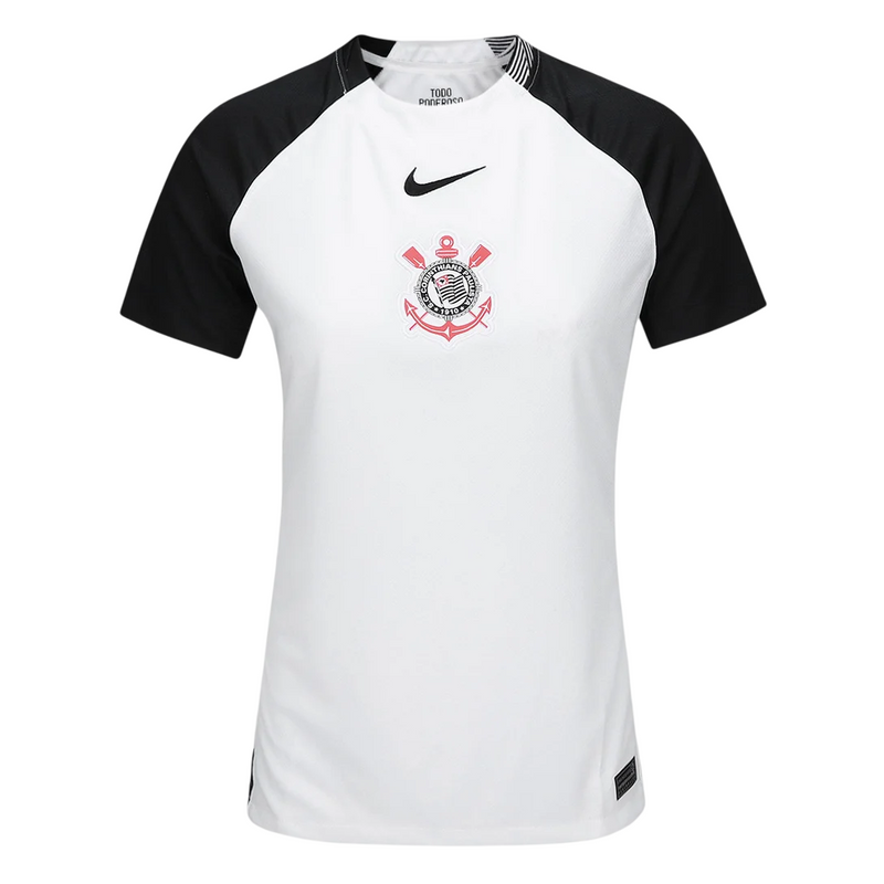 Camisa Corinthians Feminina I 25/26 - Torcedor - Branca