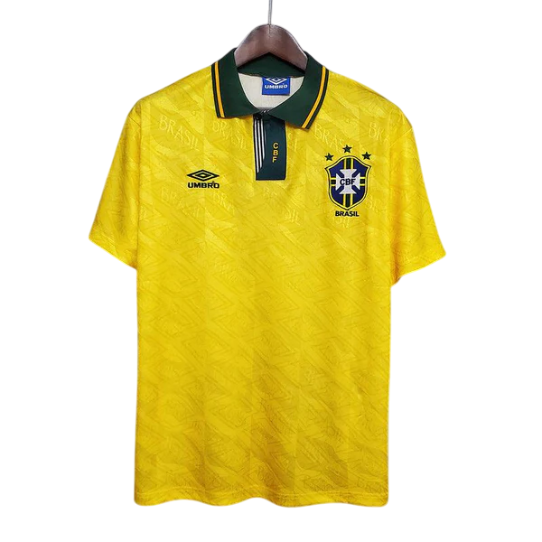 Camisa Seleção Brasileira I 1991/1993 Umbro - Retrô - Amarela