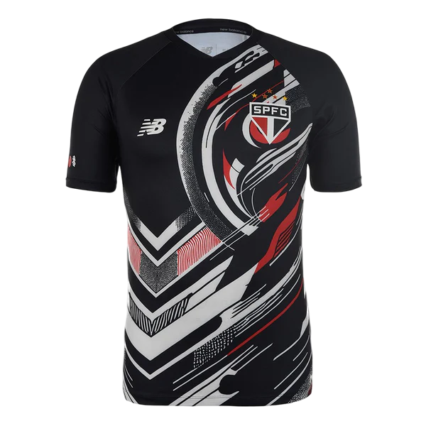 Camisa São Paulo 25/26 - Pré Jogo - New Balance - Masculina - Preto